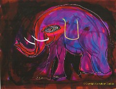 Elephant Painting by Anthony Hopkins