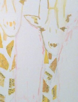 Painting of Giraffes by Tommy Tune Painting of Giraffes by Tommy Tune
