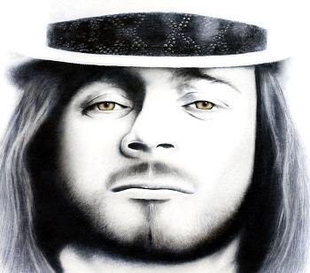 Ronnie Van Zant by Michael Cartellone