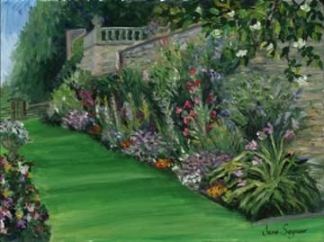 Elizabethan Steps at St. Catherine's Painting by Jane Seymour