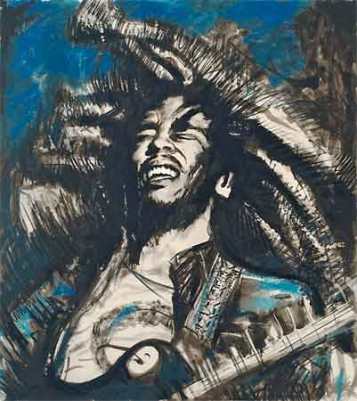 Bob Marley - Blue - Get Up Stand Up by Ronnie Wood Bob Marley - Blue - Get Up Stand Up by Ronnie Wood