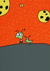 "boy and dog on planet" by Moby