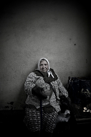 Homeless Russian Woman, Photograph by Nikki Sixx