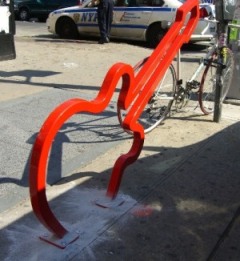 Hipster NYC bike rack design by David Byrne