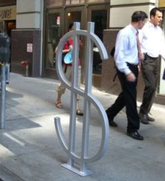 Wall Street NYC bike rack design by David Byrne