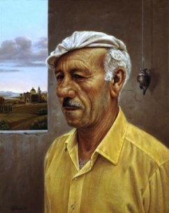 Man With Italian Landscape by Federico Castelluccio