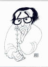 Woody Allen by Al Hirschfeld