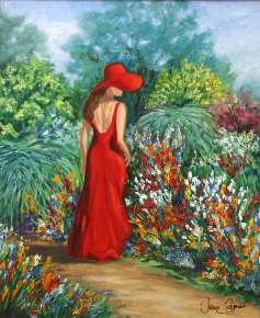 Lady in the Garden by Jane Seymour