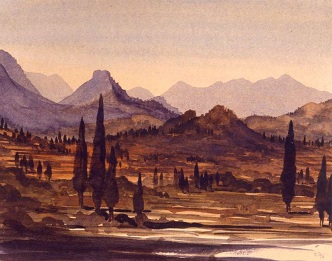 Summer Landscape, Greece, 1996, By Prince Charles